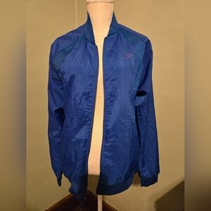 Air Jordan Windbreaker Athletic Bomber Full Zip Jacket Size Med Men's Blue